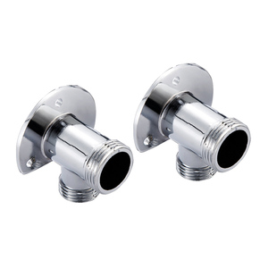 淋浴花洒暗装转明装转接头  冷热龙头混水阀黑色转换器固定座配件