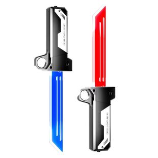 过年对插双刀流发光双刃伸缩光剑玩具新款男孩刀剑二合一塑料双剑