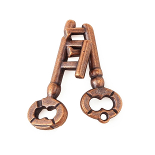 Puzzle高难度烧脑诸葛亮锁全套儿童益智玩具鲁班锁古人智慧钥匙锁