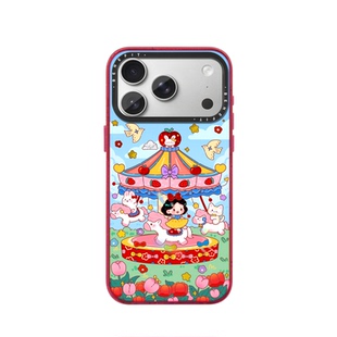 benefit童话风旋转木马乐园适用于iphone17promax苹果16PRO晶盾磁吸手机壳15新款13套14冰川纹12防摔彩色边框