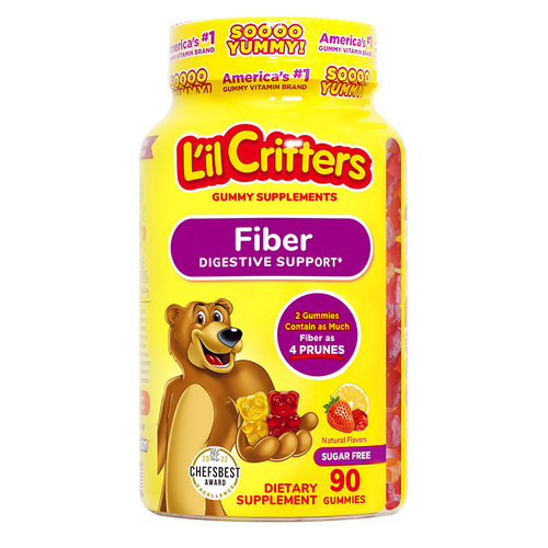 丽贵lilcritters儿童小熊软糖膳食纤维益生菌肠胃膳食纤维软糖