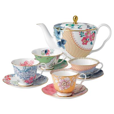 WEDGWOOD花间舞蝶壶杯碟茶具套装