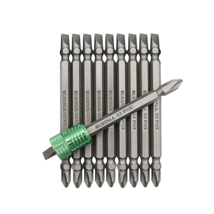 伊莱科批头强磁圈十字高硬度电动螺丝刀风批手电转钻防滑套装超硬