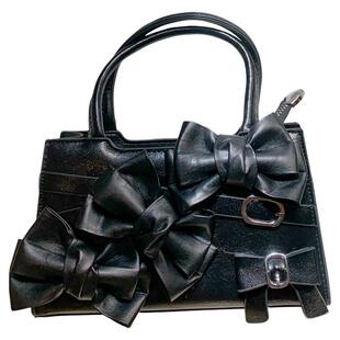 pinkyo原创蝴蝶结绑带金属扣手提小方包甜美优雅学院公主风单肩包