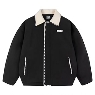 2026冬季新款韩系宽松棉服女巨好看学生短款棉袄贝壳绣棉衣外套潮