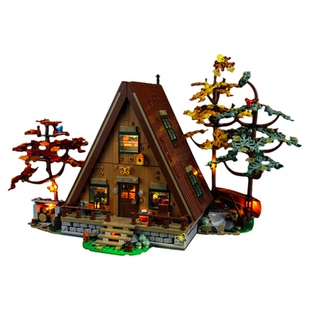 YEABRICKS LED灯饰适用乐高森林木屋21338 A型木屋积木灯光改装件