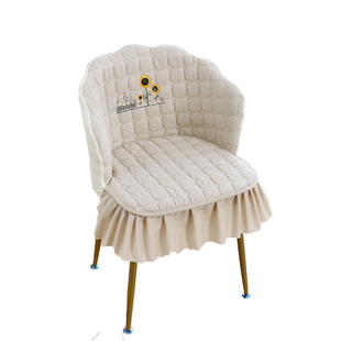 新款异形化妆椅套罩家用卧室梳妆台花瓣椅子套弧形美甲凳子保护套