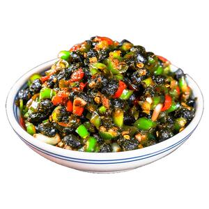 农家手工自制香辣豆鼓拌饭咸菜