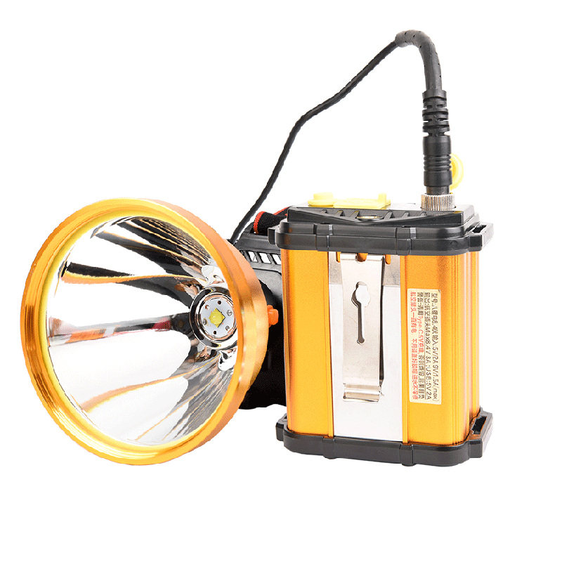 8锂电分体头灯强光充电超亮