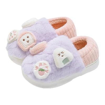 儿童棉拖鞋女童包跟冬2025新款
