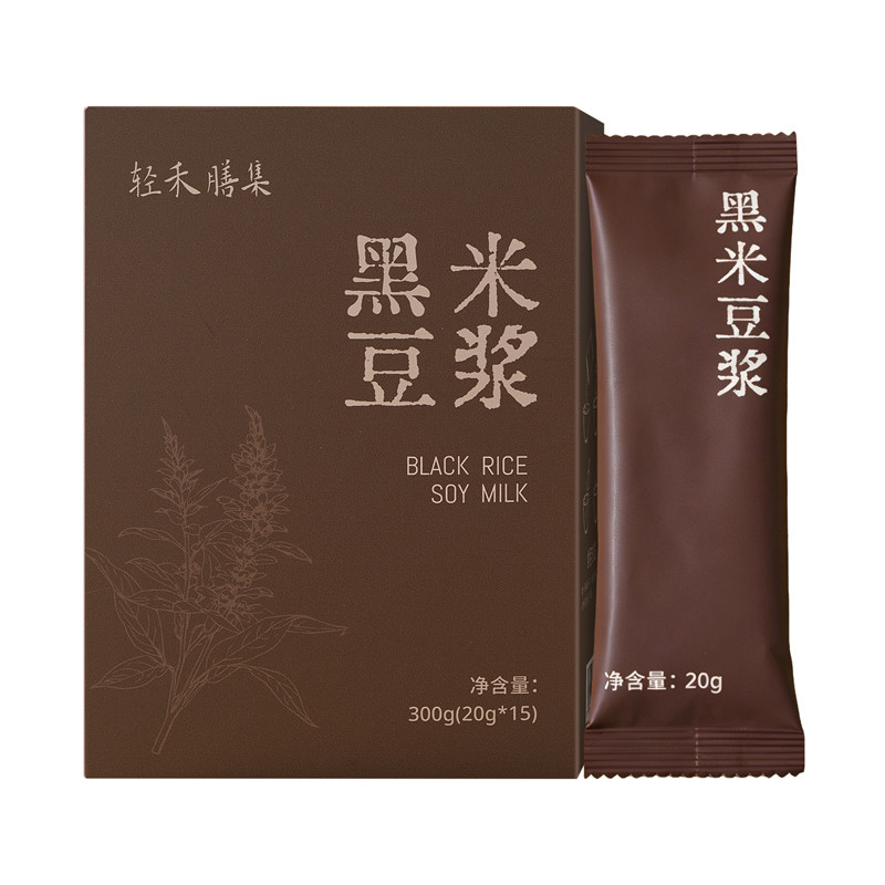 轻禾膳集黑米豆浆营养冲饮早餐