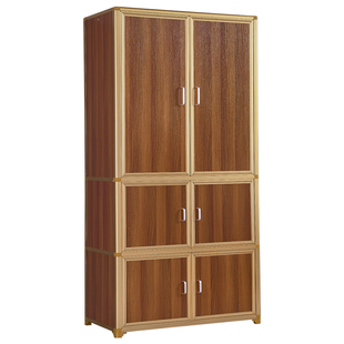 家用简易衣柜铝合金框架衣柜出租房用卧室衣橱大容量收纳衣物柜