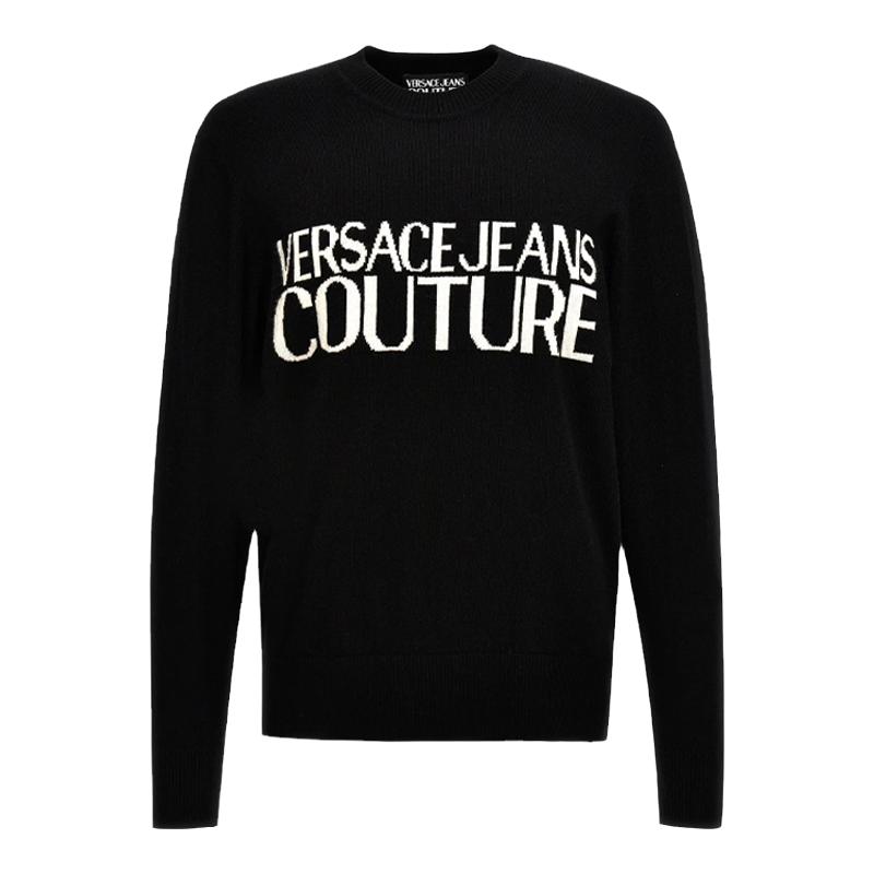 VersaceJEANS嵌花圆领针织衫