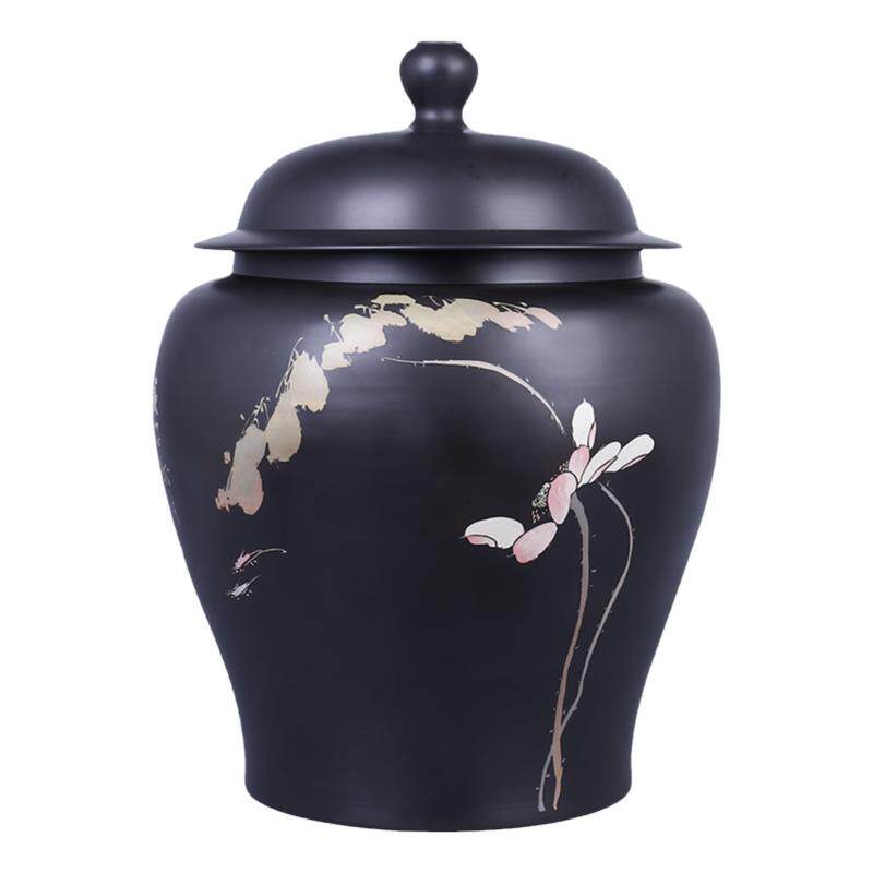 建水紫陶20饼大茶缸21升水缸