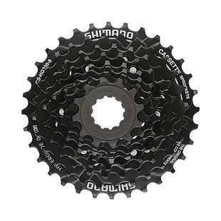 正品禧玛诺SHIMANO HG200-7飞轮山地自行车7/8/21速卡式链轮塔轮