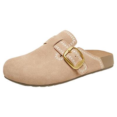 TATA他她女鞋2026夏季新款勃肯鞋时尚百搭拖鞋后空凉鞋KM804BH6