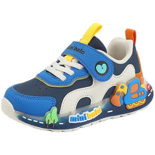 迷你巴拉【灯鞋】冬新款男女童休闲运动鞋宝宝学步鞋小童亮灯鞋