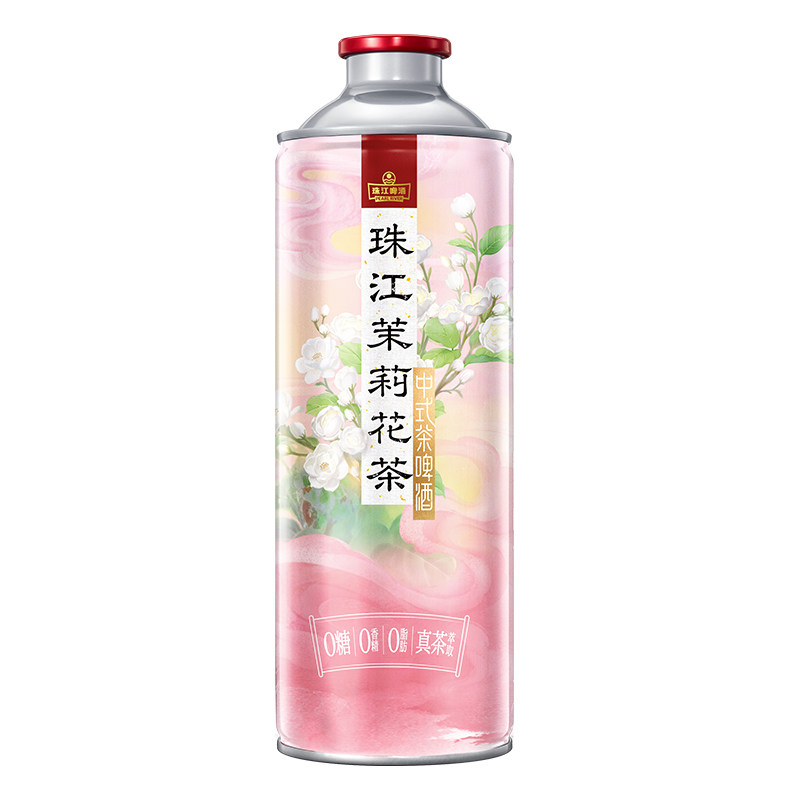 【会员U先】11.0°P珠江茉莉花茶中式茶啤酒980mL*1罐官方旗舰店
