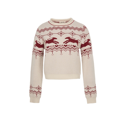 Howwell 25AW 小马过冬卷边修身羊毛毛衣 软糯收腰保暖针织衫