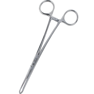 上海金钟医用组织钳不锈钢夹持软组织持物钳夹钳爱丽丝钳鼠齿钳