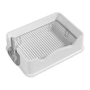 狗狗厕所小型犬专用尿盆防踩屎便盆不锈钢小狗用大小便神器狗砂盆