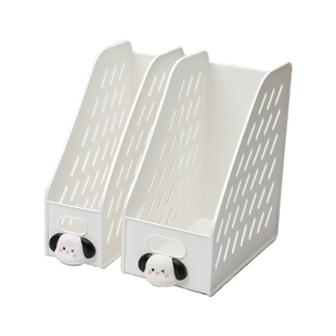 镂空桌面书立架分隔板大容量学校好物学生书本收纳盒儿童阅读书架