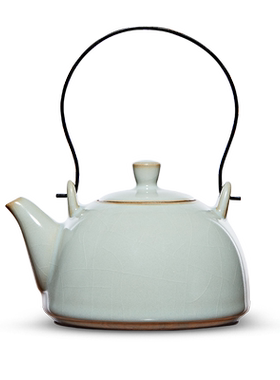 雅瓷汝瓷家用功夫茶壶陶瓷泡茶壶