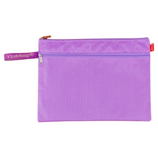 文件袋布料A4帆布拉链式手提包女大容量学生试卷袋文件收纳袋加厚大号防水孕妇档案产检病例资料袋定制公文袋