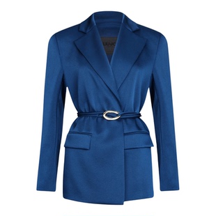 Liu Jo 直邮代购 聚纤环扣细系腰带长袖通勤百搭女西装 26春夏