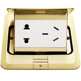 TEP全铜地插座防水隐藏隐形阻尼弹起式家用五孔电源地扦地面地板