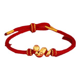 深圳弘法寺2025蛇年本命年红绳萌蛇情侣手绳卷卷蛇手链好运新年