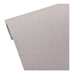 浅灰浅栗麻布纹墙纸自粘壁纸仿布纹路简约背景卧室木板墙装修贴纸