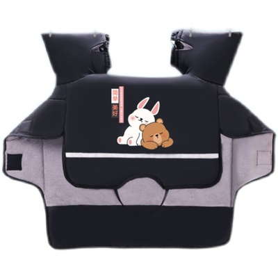 可机洗折叠电动车连体挡风被加厚