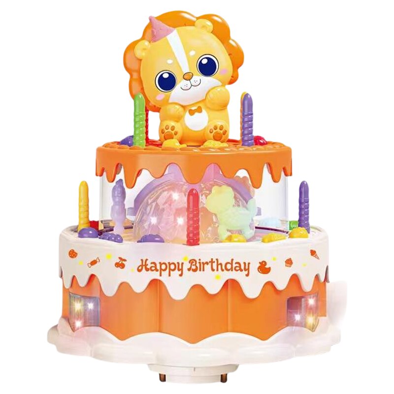 婴儿童电动生日蛋糕仿真礼物玩具
