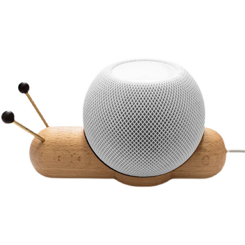 HomePod mini音响配件木底座支架apple苹果智能蓝牙音箱桌面防滑