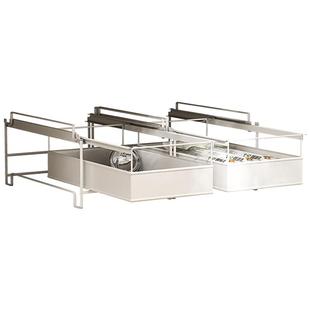 御仕家筷子勺子厨具餐具抽拉架厨房橱柜内抽屉式叠加收纳置物架子