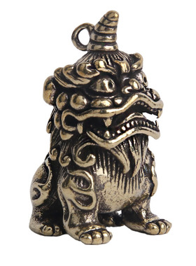 仿古铜獬豸独角法兽国风随身挂饰