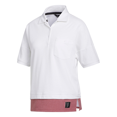 Adidas/阿迪达斯正品女子高尔夫透气运动短袖POLO衫 GD9083