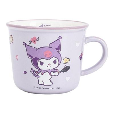 HelloKitty陶瓷牛奶杯卡通刻度杯