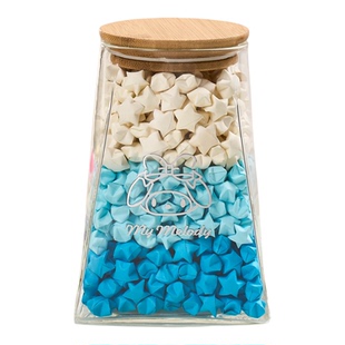 新品富士山三丽鸥玻璃许愿瓶木塞星星玻璃瓶漂流瓶心愿星星折纸大