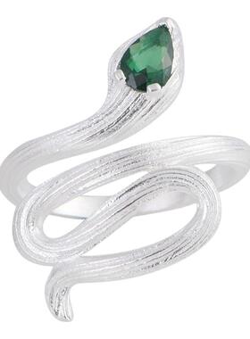 十二生肖蛇小众设计开口女款戒指