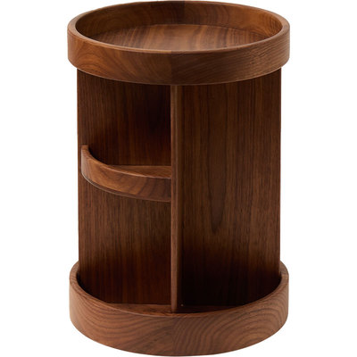 梵瀚实木旋转化妆品收纳盒