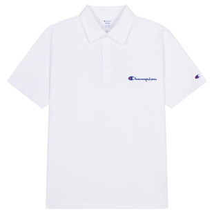Champion冠军T恤女春季情侣刺绣纯棉休闲POLO衫短袖翻领上衣男潮