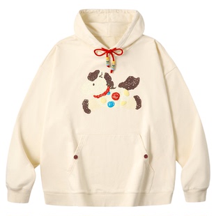 PSO Brand男装女装【马年限定款】红色卫衣女款本命年情侣外套