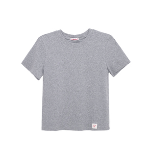 荒荒家 小标正肩短袖2025夏季新款韩版宽松显瘦百搭T恤女学院风