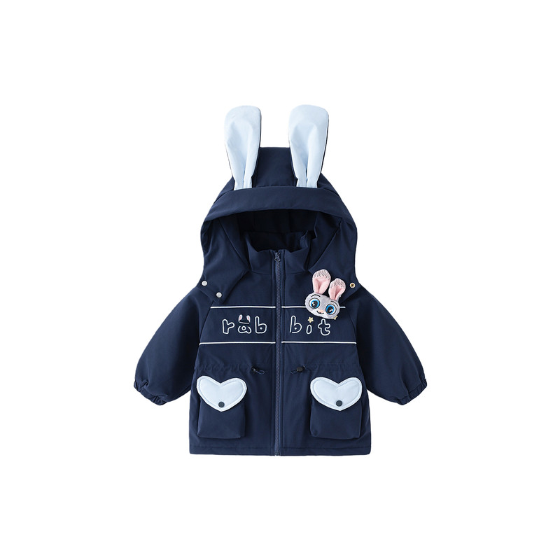 女童疯狂动物城朱迪连帽加厚棉衣演出服棉服女童兔子警官cos服装