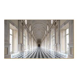 客厅横幅横版装饰画现代轻奢一整幅横向壁画沙发背景墙高级感挂画