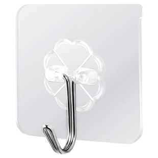 挂钩强力粘胶墙壁贴墙上承重透明无痕挂勾贴钩免打孔钩子粘贴粘钩无痕粘胶厨房墙壁浴室门后挂衣服粘贴挂钩