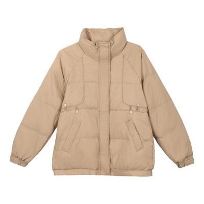 立领羽绒服女冬季不臃肿黑色外套
