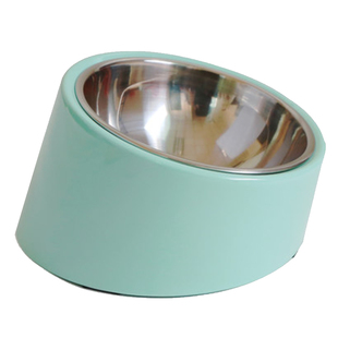 super休普防滑倾斜狗碗 宠物碗不锈钢狗碗猫碗狗食盆护颈斜口饭碗